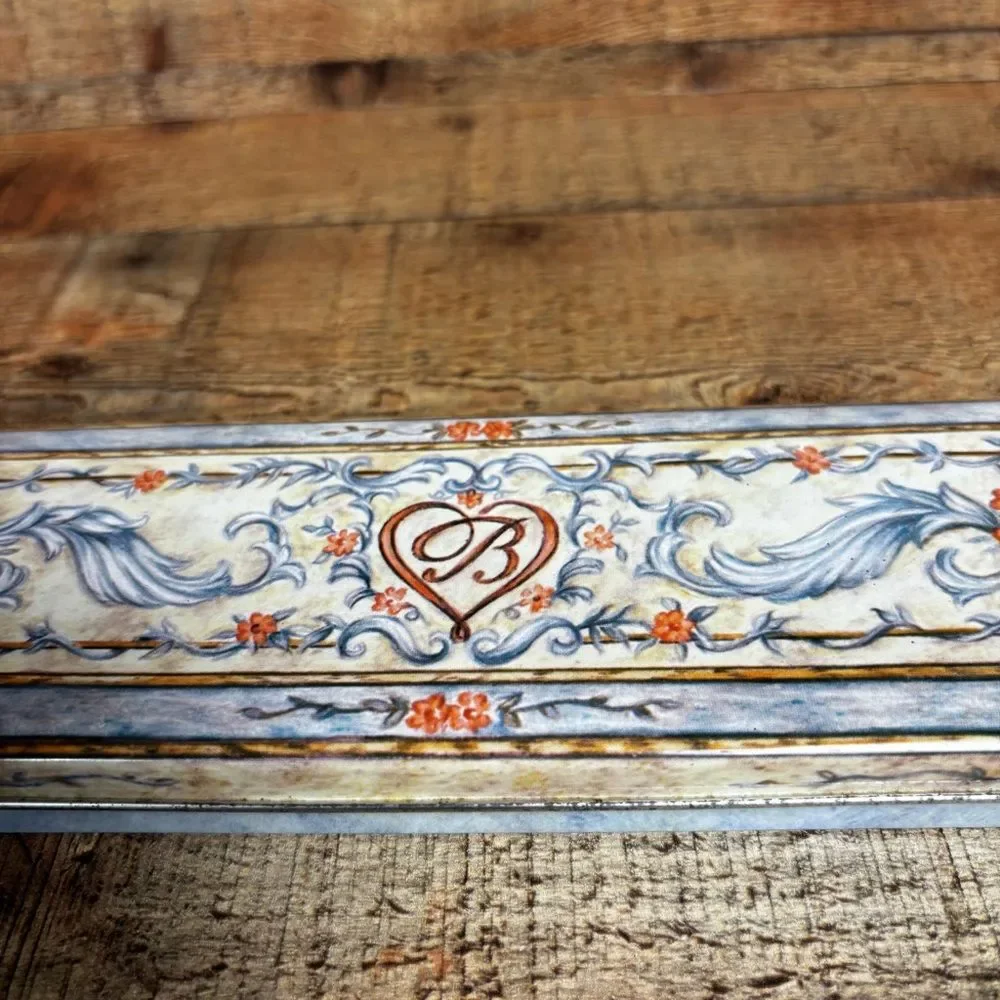Brighton Jewelry Metal Tim Watch Box Only Classic Floral Style 9.5” x 3”
